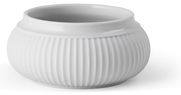 Svícen Curve Block Candle holder White 11 cm Lyngby Porcelaen