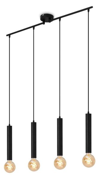 Briloner - Lustr na lanku LONGA 4xE27/60W/230V černá