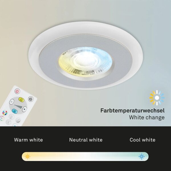 Briloner - SADA 3x LED RGBW Stmívatelné koupelnové svítidlo LED/5W/230V IP44+ DO