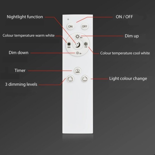 Brilo - LED Stmívatelný přisazený lustr FRAME LED/50W/230VWi-Fi Tuya + DO