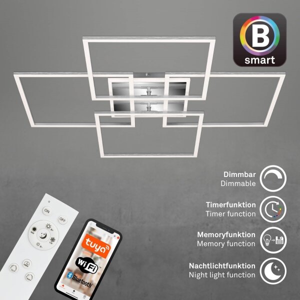 Brilo - LED Stmívatelný přisazený lustr FRAME LED/50W/230VWi-Fi Tuya + DO