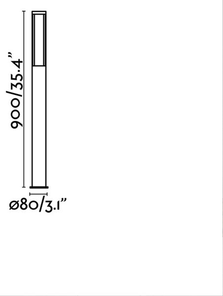 Faro Logar LED sloupkové venkovní svítidlo IP54 650mm