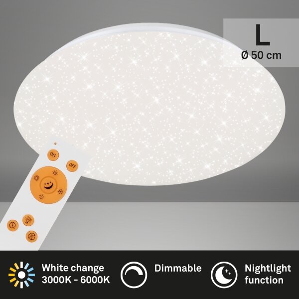 Brilo - LED Stmívatelné stropní svítidlo STARRY SKY LED/40W/230V 3000-6000K + DO