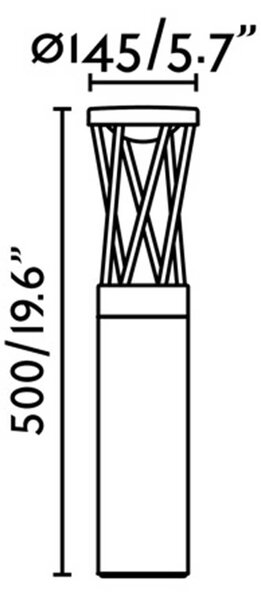 Faro Twist LED sloupkové venkovní svítidlo IP65 300mm