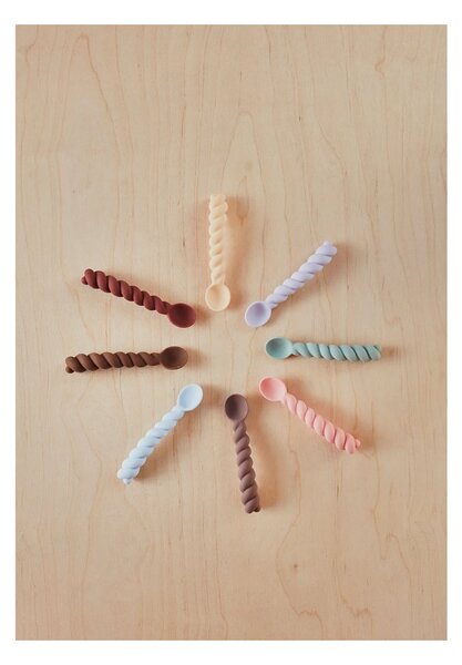 Silikonové lžičky Mellow Vanilla - set 3 ks Oyoy