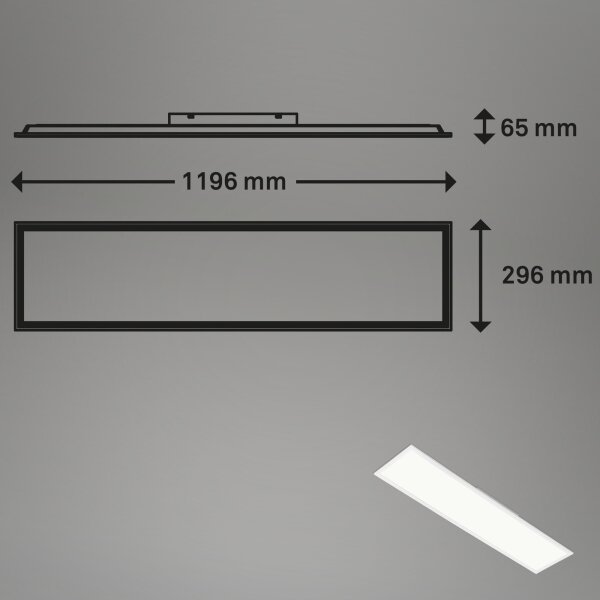 Brilo - LED RGBW Stmívatelné stropní svítidlo SLIM LED/40W/230V + DO