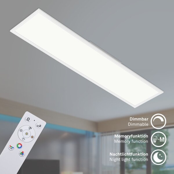 Brilo - LED RGBW Stmívatelné stropní svítidlo SLIM LED/40W/230V + DO