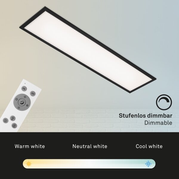 Brilo - LED Stmívatelné stropní svítidlo PIATTO LED/24W/230V 100x25 cm + DO