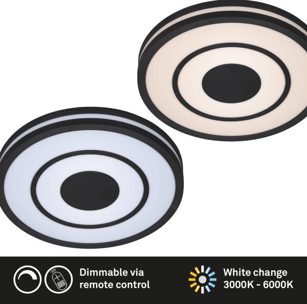 Briloner - LED Stmívatelné stropní svítidlo RIPPLE LED/24W/230V 3000-6500K + DO