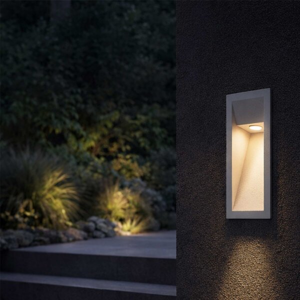 Faro Til LED nástěnné zápustné venkovní svítidlo IP65 Tmavě hnědá
