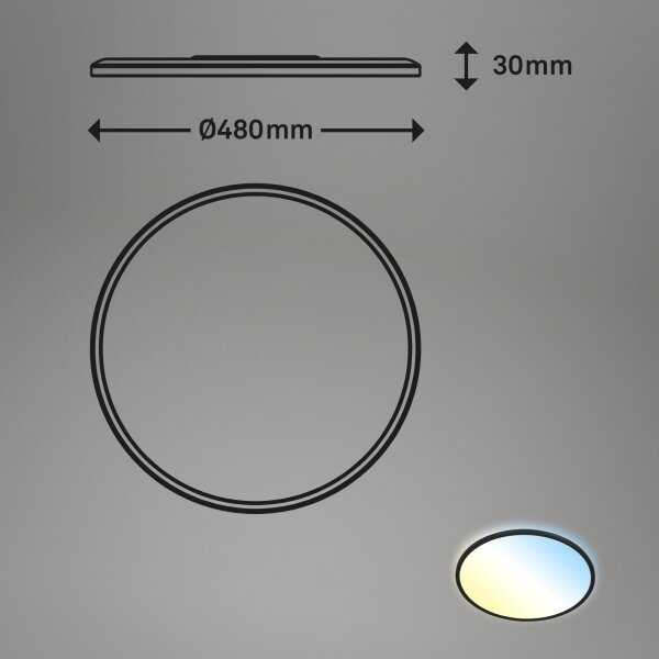 Brilo - LED Stmívatelné stropní svítidlo SLIM LED/31W/230V 2700-6500K + DO