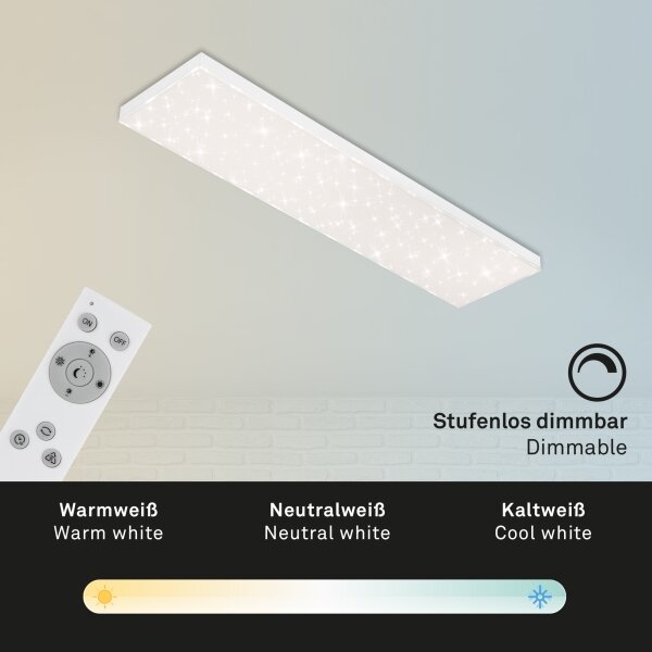 Brilo - LED Stmívatelné stropní svítidlo STARRY SKY LED/24W/230V 3000-6500K + DO