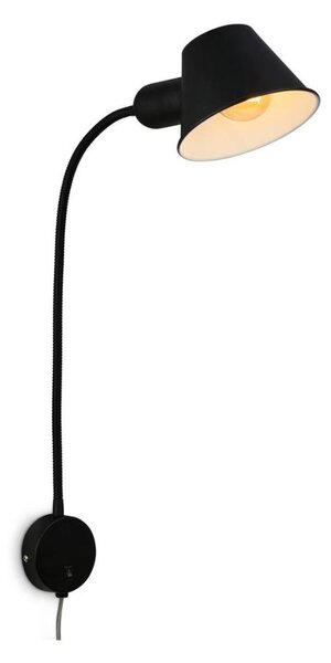 Briloner 2089-015 - Flexibilní nástěnná lampa BRELLO 1xE27/10W/230V černá