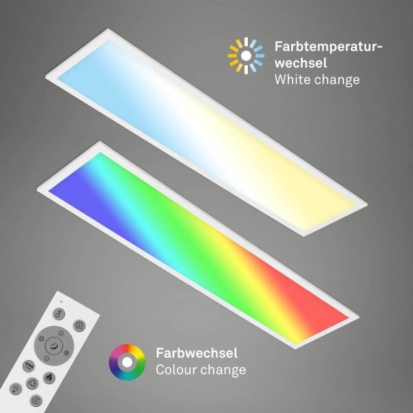 Brilo - LED RGBW Stmívatelné stropní svítidlo SLIM LED/24W/230V 100x25 cm + DO