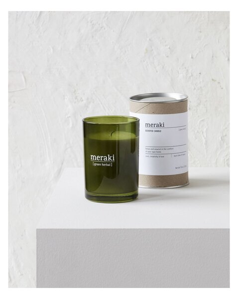 Vonná svíčka Green Herbal 220 g Meraki