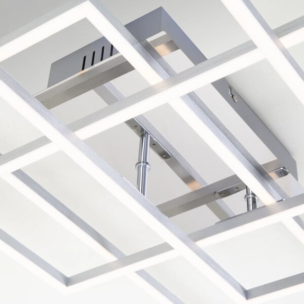 Brilo - LED Stmívatelný přisazený lustr FRAME LED/51W/230V chrom + DO