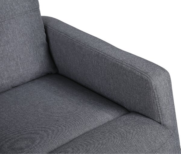 TV křeslo MODO PLUS s elektrickým polohováním — látka, šedá, nosnost 130 kg