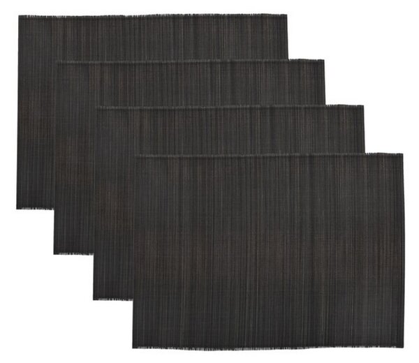 Prostírání Bamboo Mat Black - set 4 ks House Doctor