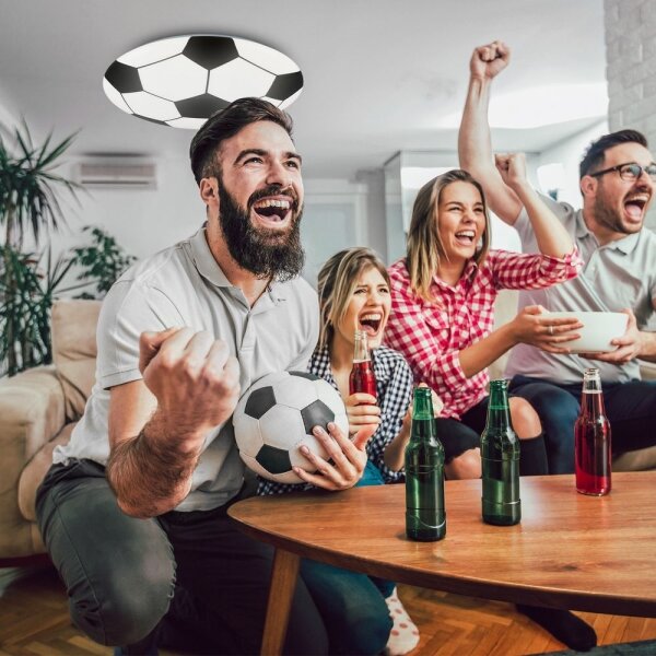 Brilo - LED Dětské stropní svítidlo FOTBALL LED/12W/230V