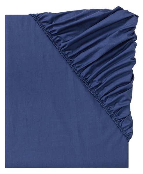 Livarno home Perkálové napínací prostěradlo, 90-100 x 200 cm (90-100 x 200 cm, navy modrá) (100383654003)