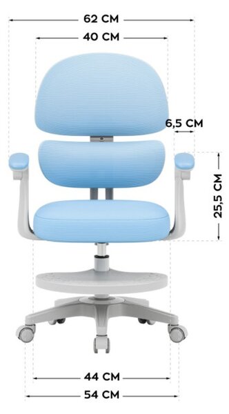 Dětská otočná židle Mark Adler Junior 4.4 Blue