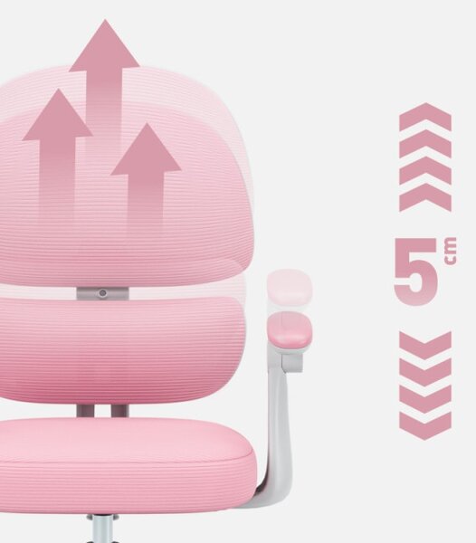 Dětská otočná židle Mark Adler Junior 4.4 Pink