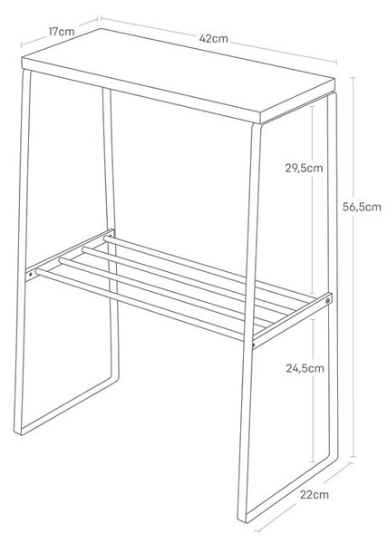 Odkládací stolek 22x42 cm Tosca – YAMAZAKI