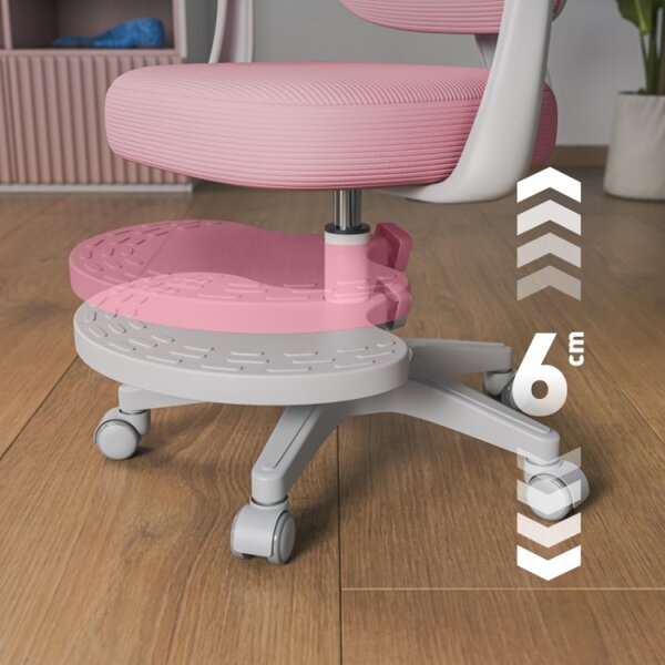 Dětská otočná židle Mark Adler Junior 4.4 Pink