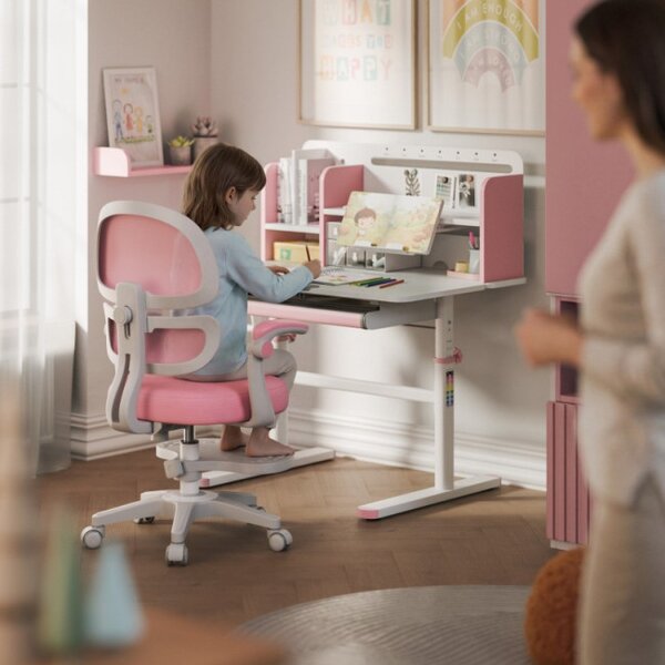 Dětský rostoucí psací stůl Mark Adler Study 5.0 Pink