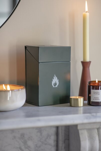 Box na dřevěné třísky Firelighter Forest Green Garden Trading