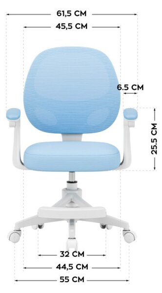 Dětská otočná židle Mark Adler Junior 3.1 Blue