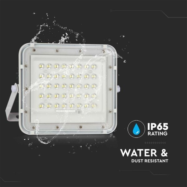 LED Venkovní solární reflektor LED/6W/3,2V IP65 6400K bílá + DO