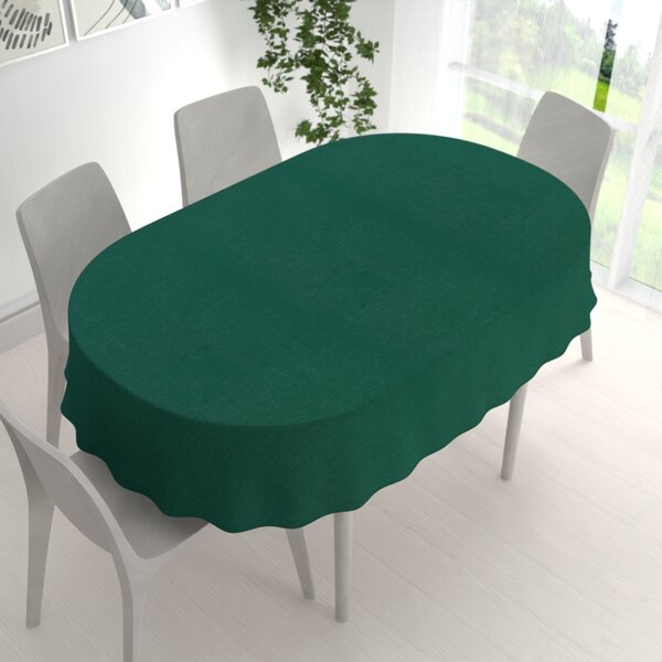 Biante Teflonový oválný ubrus TF-110 Zelený 120x160 cm