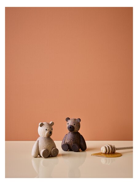 Dřevěný medvídek Teddy Bear Smoked Oak Small Lucie Kaas