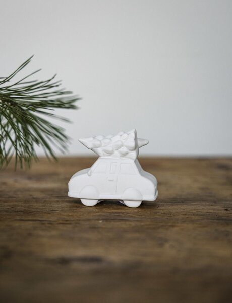 Vánoční dekorace autíčko Hjulstad Tree White Storefactory Scandinavia