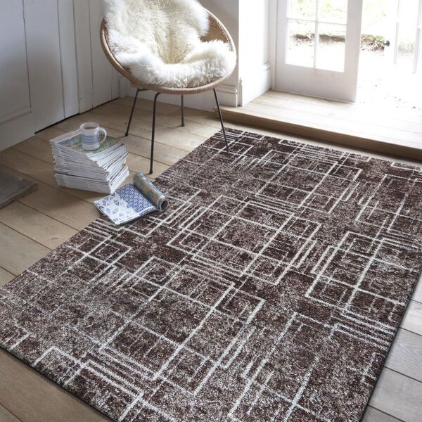 Makro Abra Moderní kusový koberec Panamero 09 hnědý Rozměr: 80x150 cm