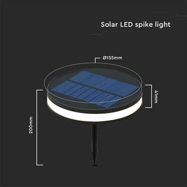 LED Venkovní solární lampa LED/1,8W/3,7V IP54 3000K 1800 mAh