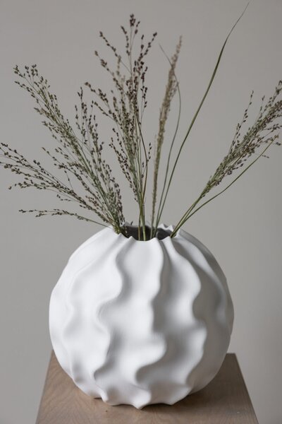 Keramická váza Malmback Large White 24 cm Storefactory Scandinavia
