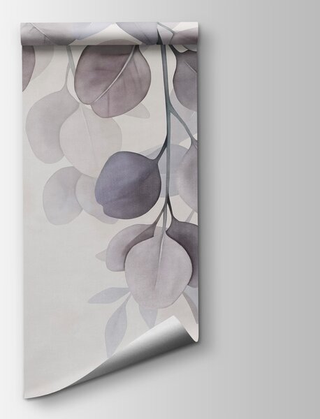 Fototapeta Jemné pastelové barvy s delikátním motivem listoví, Fototapety s listy, Populární fototapety, t00926v3 - Tapeko.co.cz
