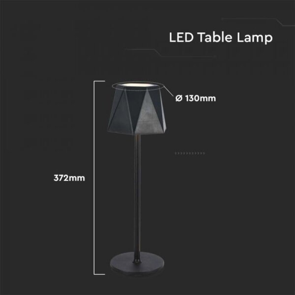 LED Stmívatelná dobíjecí stolní lampa LED/4W/5V 3000-6000K 1800 mAh černá