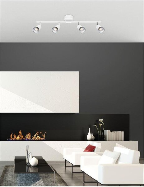 NV 661004 Bodové svítidlo BASE matný bílý kov GU10 4x5W IP20 bez žárovky - NOVA LUCE