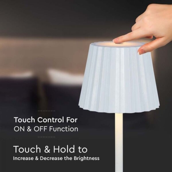 LED Stmívatelná dobíjecí stolní lampa LED/4W/5V 3000-6000K 1800 mAh bílá