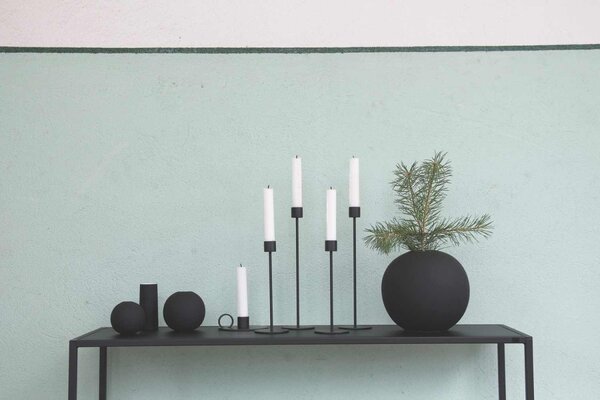 Svícen Candlestick Black 21 cm COOEE Design