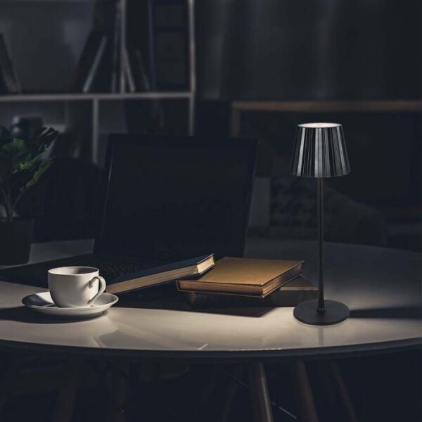 LED Stmívatelná dobíjecí stolní lampa LED/4W/5V 3000-6000K 1800 mAh černá