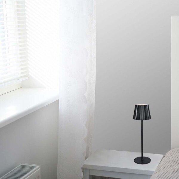 LED Stmívatelná dobíjecí stolní lampa LED/4W/5V 3000-6000K 1800 mAh černá