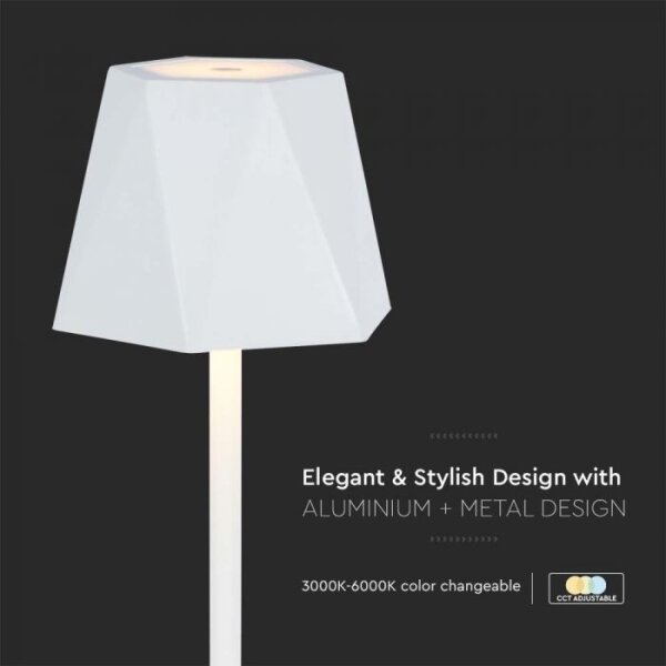 LED Stmívatelná dobíjecí stolní lampa LED/4W/5V 3000-6000K 1800 mAh bílá