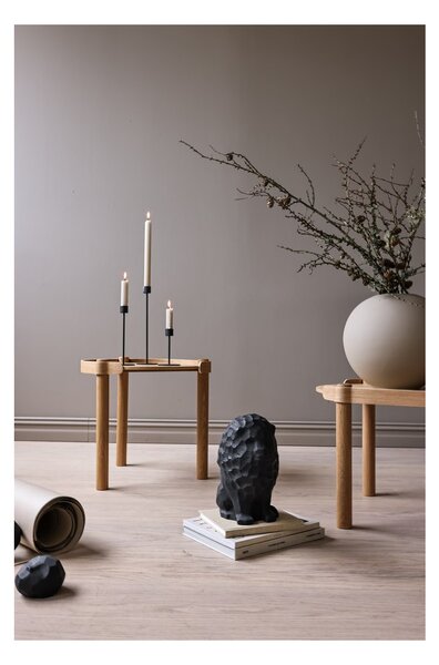 Svícen Candlestick Black 13 cm COOEE Design
