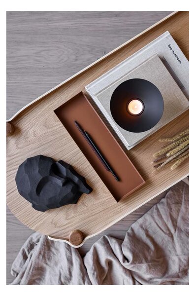 Kovový svícen na čajovou svíčku Uma Black COOEE Design