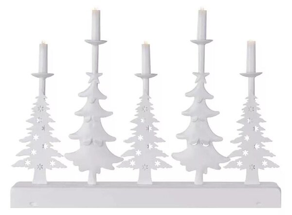 LED Vánoční svícen LED/2xAA bílá