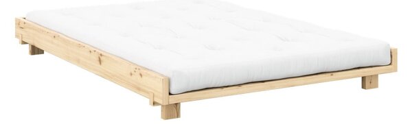 Dvoulůžková postel z borovicového dřeva s roštem v přírodní barvě 180x200 cm Social Bed – Karup Design